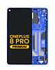 OLED Assembly with Frame for OnePlus 8 Pro (ULTRAMARINE BLUE) (Premium)