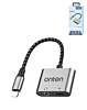 Onten 2in1 USB L to AUX + Charging Converter (with Chip) (Only Ground Shipping)