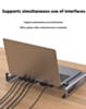 Onten 8in1 Multi Docking Station for Laptops (SD TF Reader / RJ45 / 2x USB 3.0 / 2x HDMI) (4k@30Hz) (Only Ground Shipping)