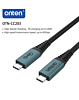 Onten USB 4 USB C-C Charging Data Cable 40gbps (5ft) (100W) (Only Ground Shipping)