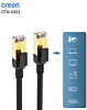 Onten CAT8 Ethernet Cable (BLACK) (3ft) (Only Ground Shipping)