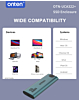 Onten B+M Key SSD Enclosure (Support NVMe and NGFF) (10gbps)