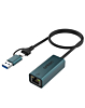 Onten 1in2 Ethernet Hub (USB 3.0) (Only Ground Shipping)