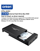 Onten USB 3.0''' to 3.5''  External Hard Drive Box (Supports SATA / HDD / SSD) (Only Ground Shipping)
