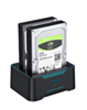 Onten Dual Bay External Hard Drive Docking (Supports 2.5'' and 3.5'') (Only Ground Shipping)