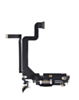 Buy the charging port flex cable in Space Black, OEM Pull, for iPhone 14 Pro Max.