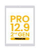 Digitizer Glass for iPad Pro 12.9" 2nd Gen (2017) (WHITE) (Premium)