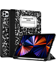 Old Style Notebook Design Case - Composition Book for iPad Pro 12.9 (3rd / 4th / 5th / 6th) (Only Ground Shipping)