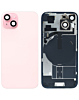 Buy the pink back glass, OEM pull A grade, with frame, wireless NFC charging flex, and MagSafe magnet for iPhone 15.