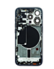 Back Housing Frame with Small Components Pre-Installed for iPhone 15 Pro (BLUE TITANIUM) (US Version) (OEM Pull A Grade)