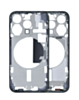 Middle Frame with Small Parts for iPhone 15 Pro (BLUE TITANIUM) (US Version) (OEM Pull B Grade)
