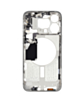 Middle Frame with Small Parts for iPhone 15 Pro Max (WHITE TITANIUM) (US Version) (OEM Pull A Grade)