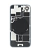 Back Glass with Frame and Wireless NFC Charging Flex and MagSafe Magnet for iPhone 17e (SOFT PINK) (OEM Pull A Grade)