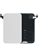  Back Glass with MagSafe Magnet & NFC & Flashlight Flex for iPhone 17 Pro (SILVER) (OEM Pull B Grade)