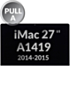 iMac 27" Retina 5K (A1419, Late 2014 / Mid 2015) (LM270QQ1 SDA1 / A2) LCD Assembly (OEM Pull A Grade) (Only Ground Shipping)
