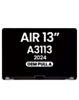 LCD Assembly for MacBook Air 13" (A3113 / 2024) (OEM Pull A Grade) (SPACE GRAY)