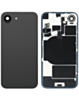 Back Glass with Frame and Wireless NFC Charging Flex and MagSafe Magnet for iPhone 16e (BLACK) (OEM Pull B Grade)