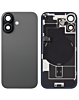Back Glass with Frame and Wireless NFC Charging Flex and MagSafe Magnet for iPhone 17 (BLACK) (OEM Pull B Grade)