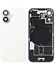 Back Glass with Frame and Wireless NFC Charging Flex and MagSafe Magnet for iPhone 17 (WHITE) (OEM Pull B Grade)