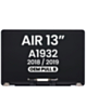MacBook Air 13" Retina (A1932 / Late 2018 / Early 2019) LCD Assembly (SILVER) (OEM Pull B Grade)