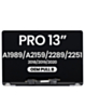 LCD Assembly for MacBook Pro 13" A1989 (2018-2019) / A2159 (2019) / A2289 / A2251 (2020) (OEM Pull B Grade) (SILVER)
