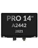 MacBook Pro 14" (A2442 / Late 2021) LCD Assembly (SPACE GRAY) (Oem Pull B Grade) (Only Ground Shipping)