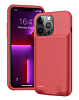 Soft Rubber Slim Charging Case (7000 mAh) for iPhone 13 (RED) (Only Ground Shipping)