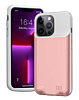 Soft Rubber Slim Charging Case (7000 mAh) for iPhone 13 Pro (ROSE GOLD) (Only Ground Shipping)