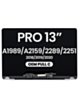 LCD Assembly for MacBook Pro 13" A1989 (2018-2019) / A2159 (2019) / A2289 / A2251 (2020) (OEM Pull C Grade) (SILVER)