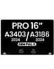 LCD Assembly for MacBook Pro 16" (A3403 / A3186 Late 2024) (OEM Pull C Grade) (SPACE BLACK)