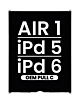 LCD Assembly for iPad 5 (2017) / iPad 6 (2018) / iPad Air 1 (Pull C Grade)