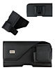 EVO 6.9" Horizontal Nylon Pouch Case  with Earbuds Leather Pouch (Only Ground Shipping)