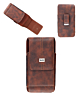 7.2inch Vertical PU Leather Universal Wallet Pouch with Belt Clip and Card Slots - BROWN (Only Ground Shipping)