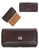 EVO 5.5" Horizontal Texture Leather Pouch - BROWN (Only Ground Shipping)