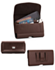 EVO 6" Horizontal Texture Leather Pouch - BROWN (Only Ground Shipping)