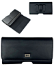 EVO 6.9" Horizontal Leather Pouch - BLACK (Only Ground Shipping)