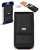 EVO 6.9" Vertical Leather Pouch - BLACK (Only Ground Shipping)