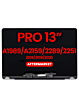 LCD Assembly (SILVER) (NO LOGO) (Aftermarket) for MacBook Pro 13 (A1989 / Late 2018 / Early 2019) (A2159 / Mid 2019)(A2289 / A2251 / Mid 2020)