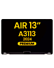 LCD Assembly (STARLIGHT) (Premium) for MacBook Air 13" (A3113 / 2024)