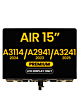 LCD Display Only for Macbook Air 15" (A3114 / 2024) / (A2941 / Mid 2023) / (A3241 / 2025)