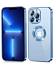 Shiny Wireless Charging Clear Case - BLUE for iPhone 14 (Only Ground Shipping)