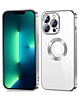 Shiny Wireless Charging Clear Case - SILVER for iPhone 12 / 12 Pro (Only Ground Shipping)