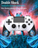 Wireless Double Motor Vibration Controller (WHITE) for PlayStation 4 / PC (Only Ground Shipping)