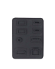 Dust Plug Set (8 Piece Set) (BLACK) for PlayStation 5 Slim