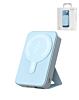 MagSafe Foldable Magnetic Power Bank (SKY BLUE) 15W Wireless  / 20W PD Power Bank with USB-C (10000 mAh) (Only Ground Shipping)