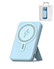 MagSafe Foldable Magnetic Power Bank (SKY BLUE) 15W Wireless  / 20W PD Power Bank with USB-C (5000 mAh) (Only Ground Shipping)