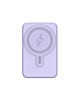 MagSafe Foldable Magnetic Power Bank (PURPLE) 15W Wireless  / 20W PD Power Bank with USB-C (5000 mAh) (Only Ground Shipping)