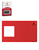 QUARTZ Anti-Slip Silicone Pad for Tempered Glass Installation Compatible with iPhone 17 Series (RED)