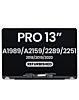 LCD Assembly (SILVER) (Refurbished) for MacBook Pro 13" (A1989 / Late 2018 / Early 2019) (A2159 / Mid 2019) (A2289 / A2251 / Mid 2020)
