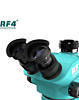 RF4 RF6565 Pro 6.5-65X Synchronous Zoom Trinocular Stereo Microscope with RF-D2 Aluminum Alloy Base (Only Ground Shipping)
